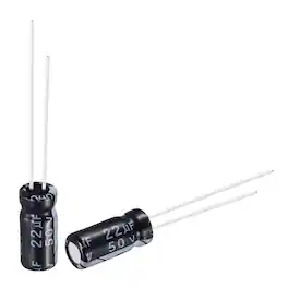 Unique Bargains - 22uF 50V 5x11mm Electrolytic Capacitor, Radial Leads Aluminum, 50pcs, 105C High Temp for TVs, LCD Monitor, VCD - Black