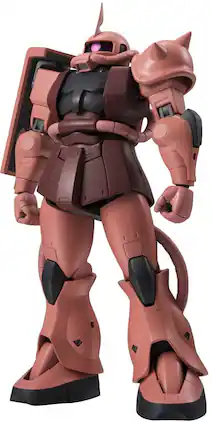 Bandai - Tamashi Nations - Moblie Suit Gundam - THE ROBOT SPIRITS - MS-06S ZAKU II CHAR'S CUSTOM MODEL - COLLECTIBLES - Multicolor