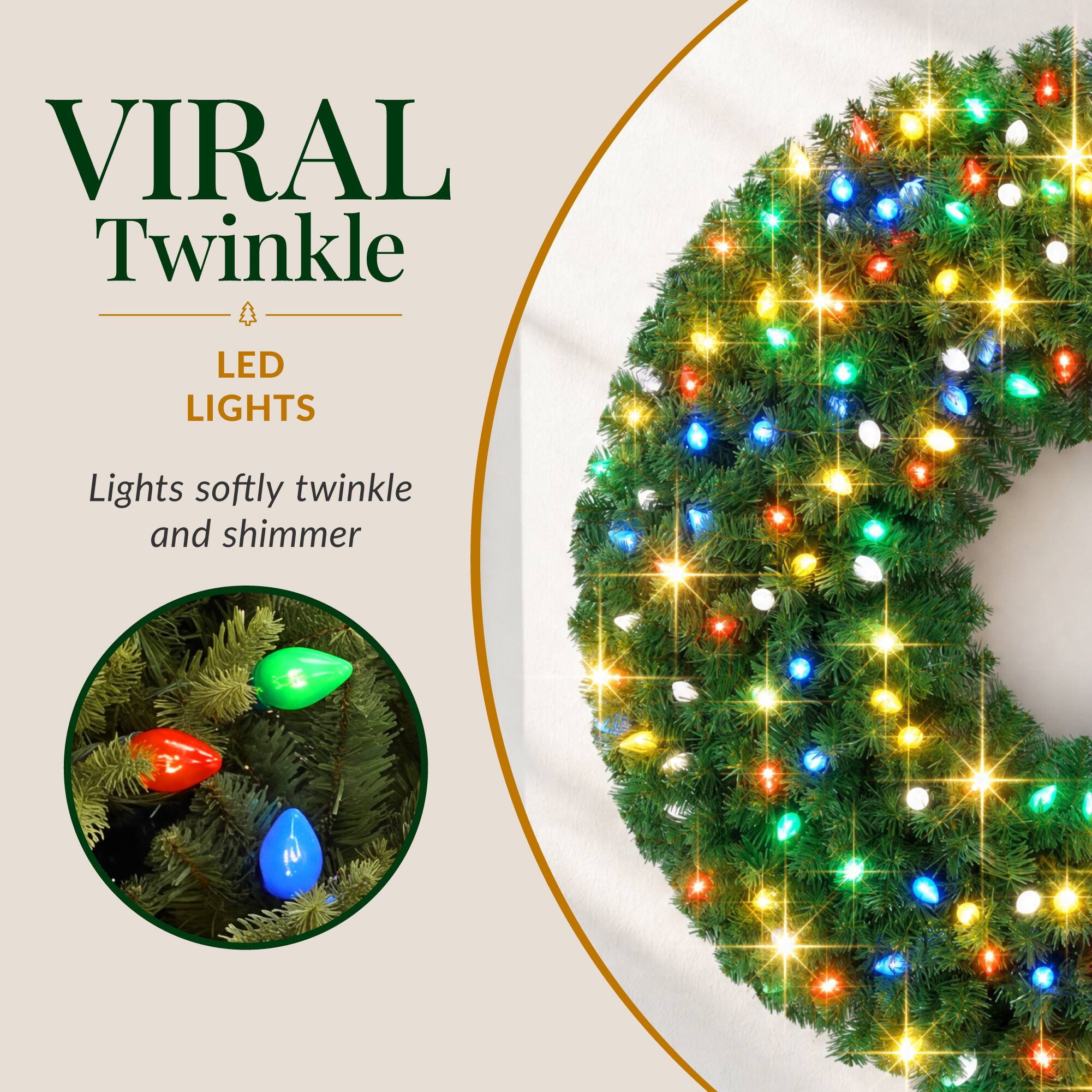 VIRAL Twinkle  
LED LIGHTS  
Lights softly twinkle and shimmer