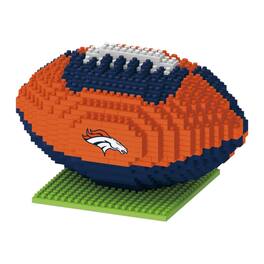 Forever Collectibles - Denver Broncos NFL BRXLZ Football 704-Piece Building Block Set - Orange
