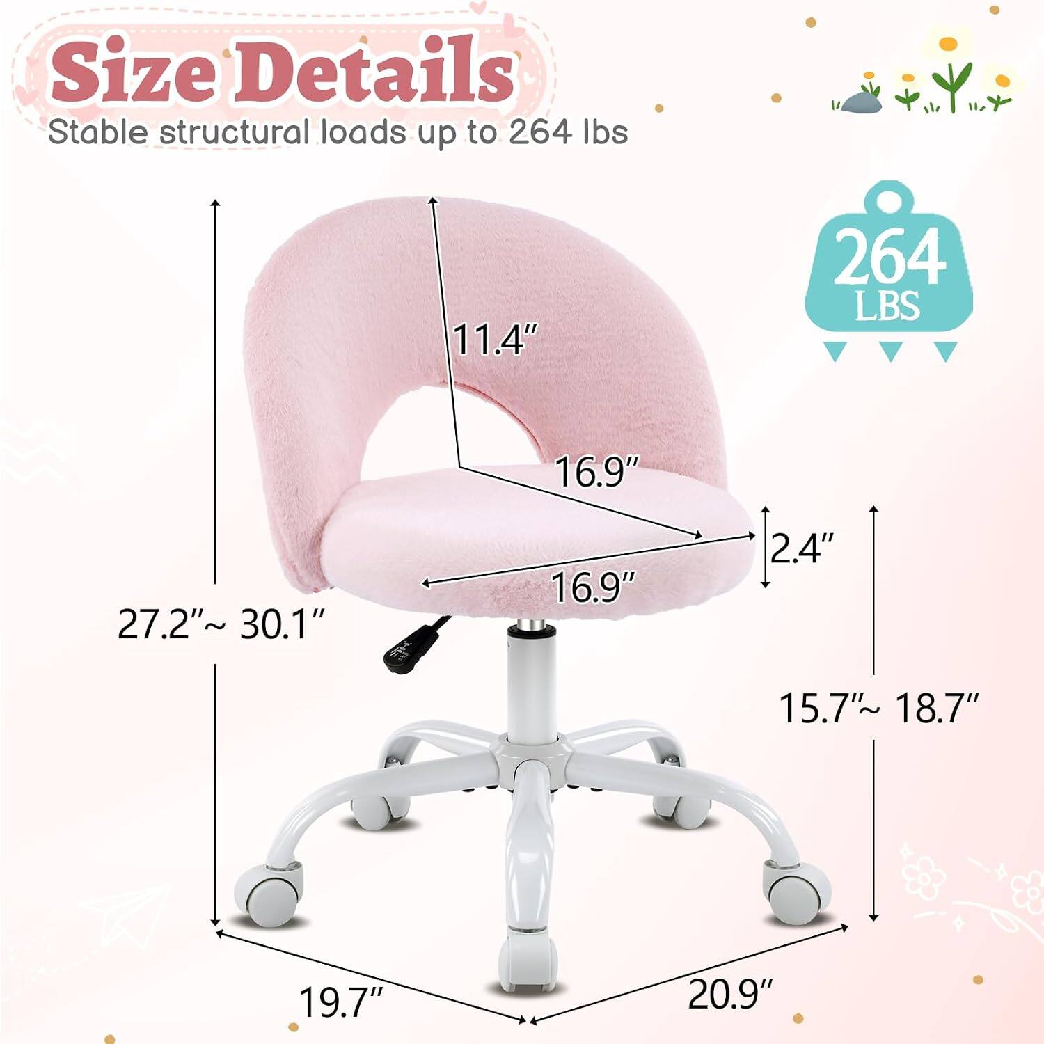 Size Details  
Stable structural loads up to 264 lbs  
11.4"  
16.9"  
27.2" ~ 30.1"  
16.9"  
2.4"  
15.7" ~ 18.7"  
19.7"  
20.9"