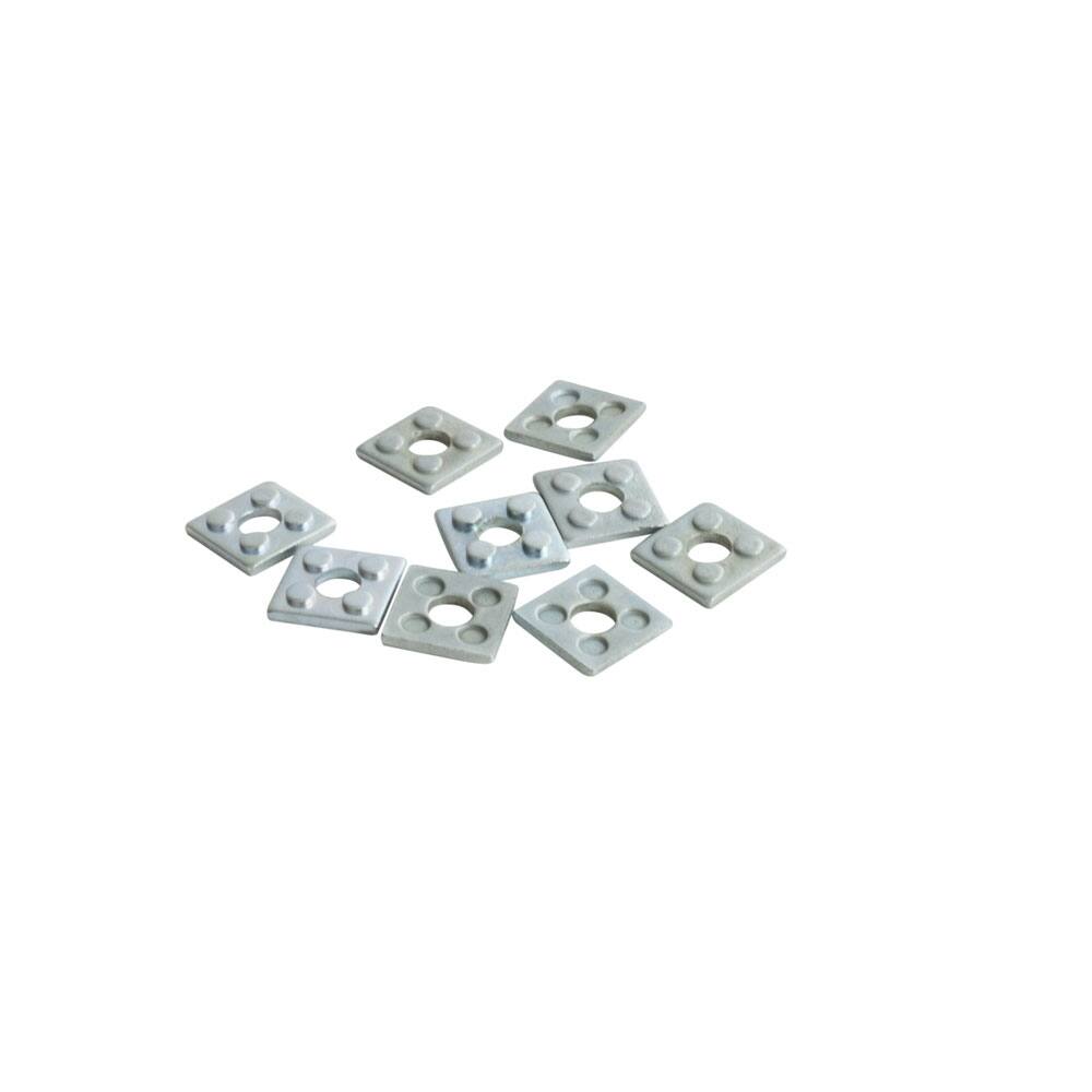 Alt View 1. RackSolutions - RackSolutions Square Hole Alignment Washer and Hardware 8-Pack - Black.