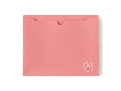 Alt View 4. U Brands -  U-Eco Plastic File Jackets, 1" Expansion, Letter Size, Assorted Colors, 10/Pack  - Assorted Colors.