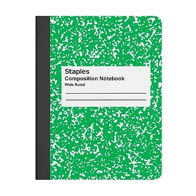 Staples Composition Notebook Wide Ruled