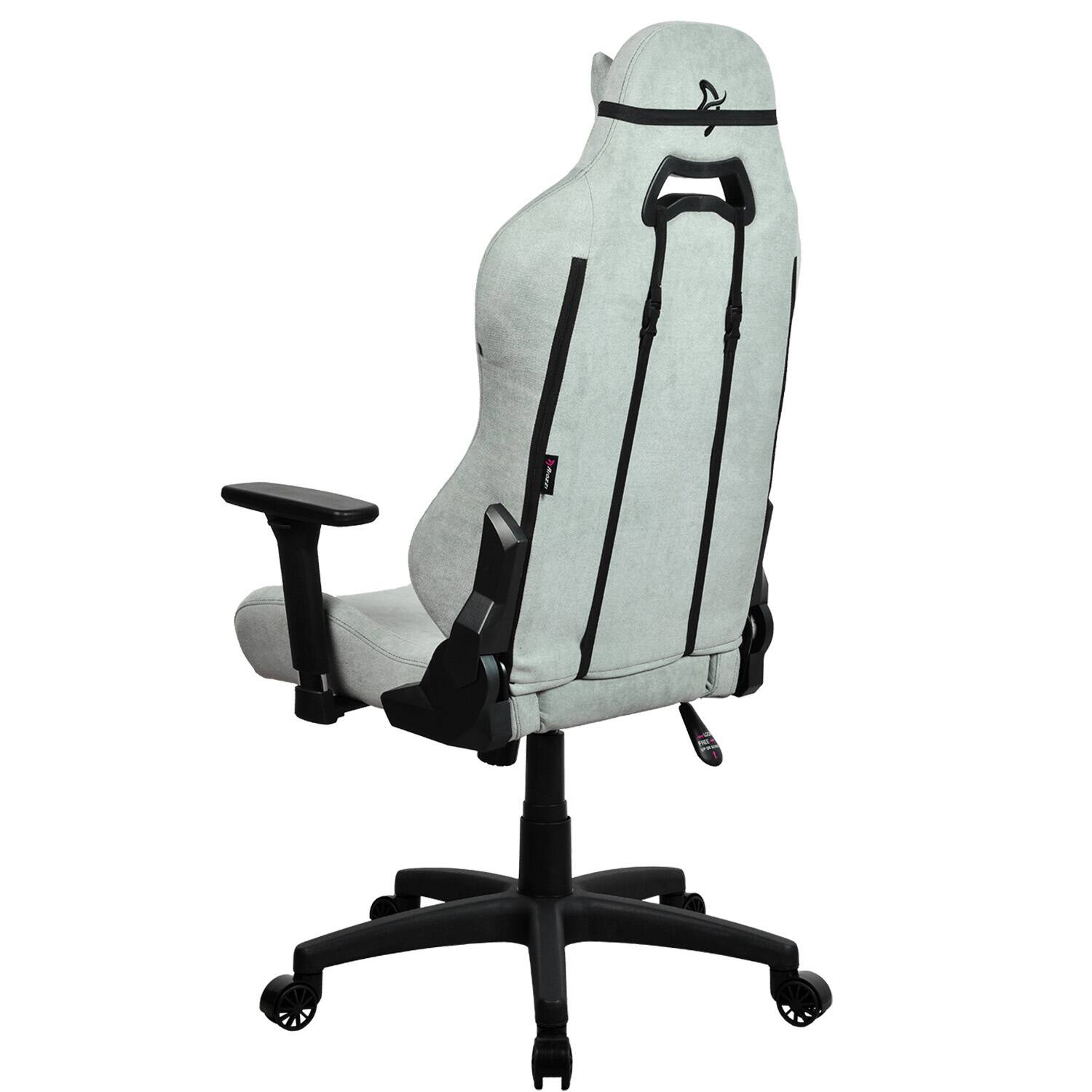 Alt View 12. Arozzi - Torretta Soft Fabric Gaming Chair - Pearl Green.