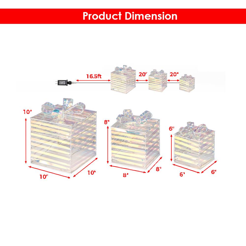 Product Dimension

- 16.5ft
- 20" x 20"
- 10" x 10" x 10"
- 8" x 8" x 8"
- 6" x 6" x 6"
