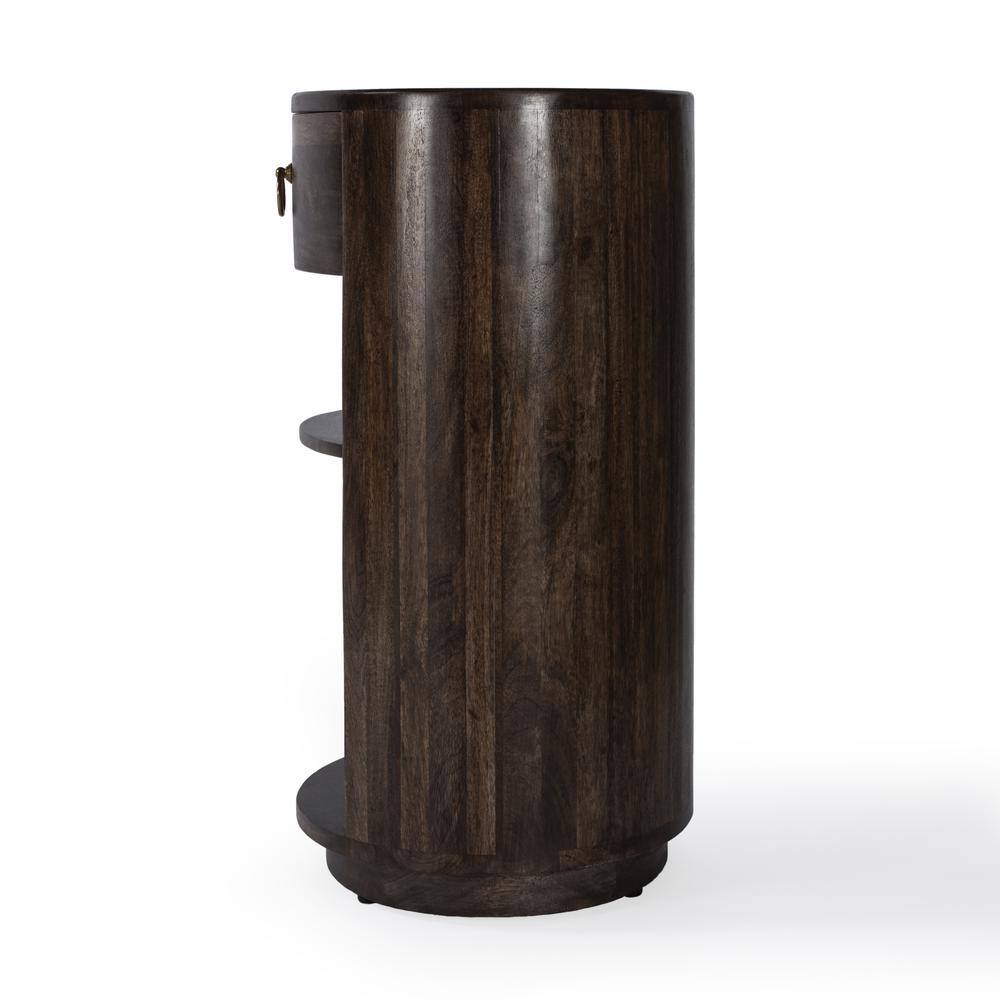 Back. Butler Specialty - Carnolitta One Drawer End Table - Dark Brown.