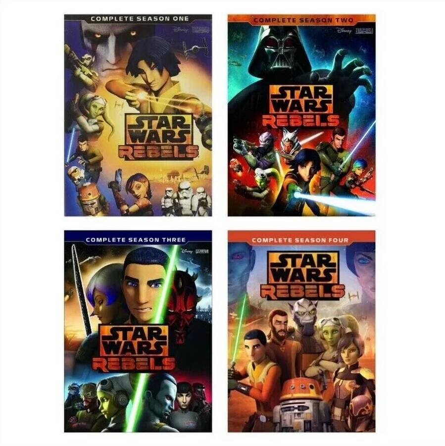 Angle. Star Wars Rebels Complete Series Sesons 1-4 (DVD).