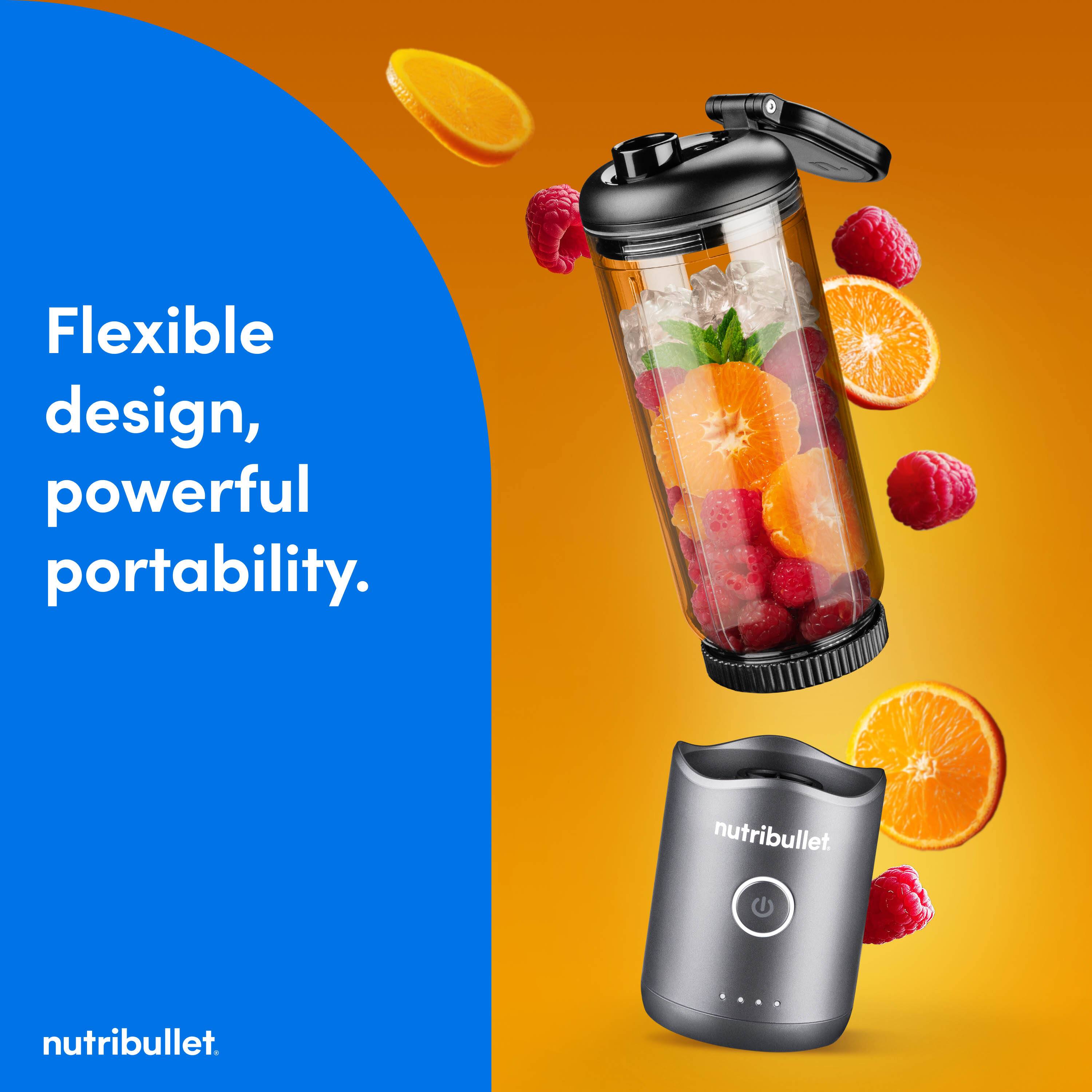 Flexible design, powerful portability.  
nutribullet.