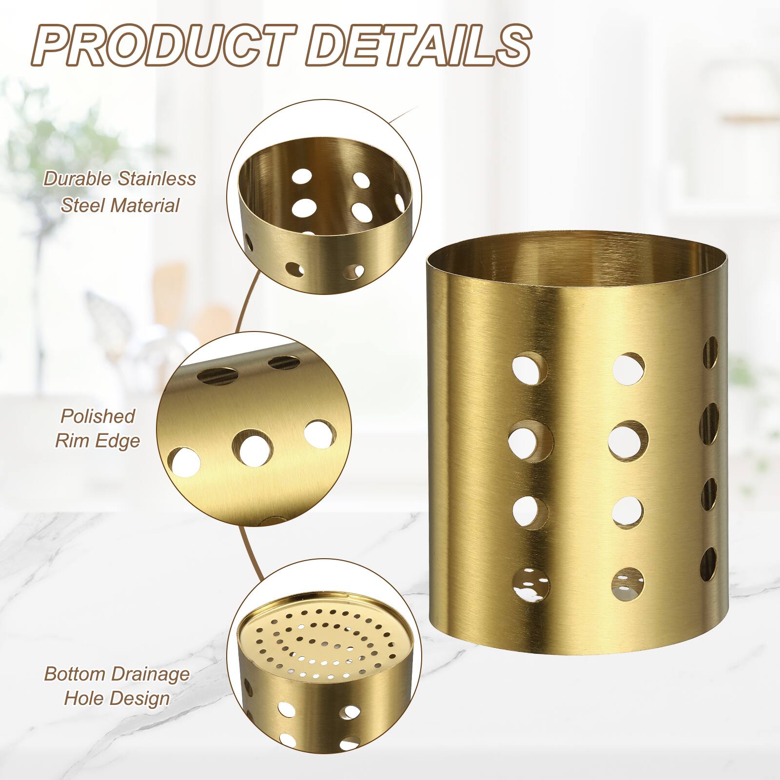 PRODUCT DETAILS

- Durable Stainless Steel Material
- Polished Rim Edge
- Bottom Drainage Hole Design