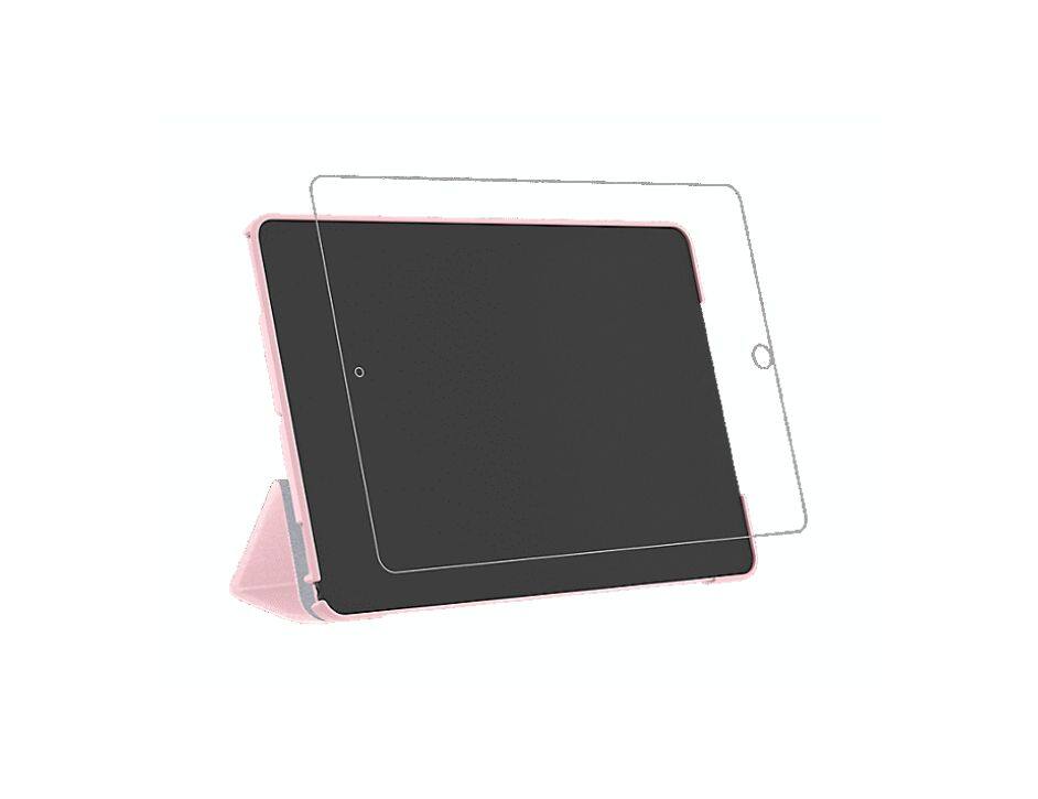 Left. Verizon - Verizon Folio case and Screen protector for iPad Air 10.5 2019 Pink - PINK.