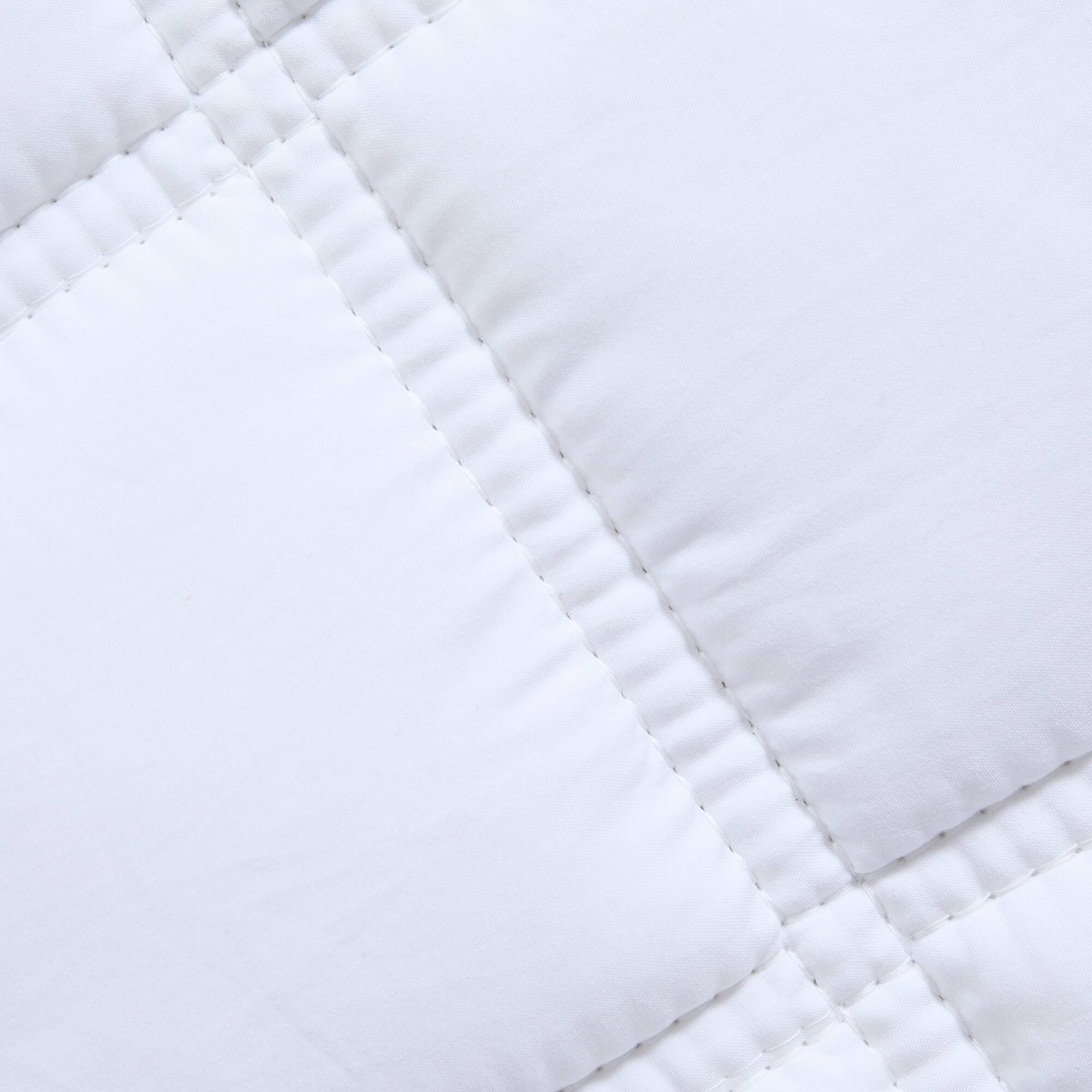 Back. Sweet Home Collection - Oversized All-Season Reversible Double Stitched Comforter, King - White.