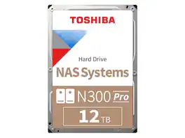 Toshiba - N300 Pro 12TB NAS 3.5-Inch Internal Hard Drive - CMR SATA 6 Gb/s 7200 RPM 512 MB Cache - HDWG51CUZSVB