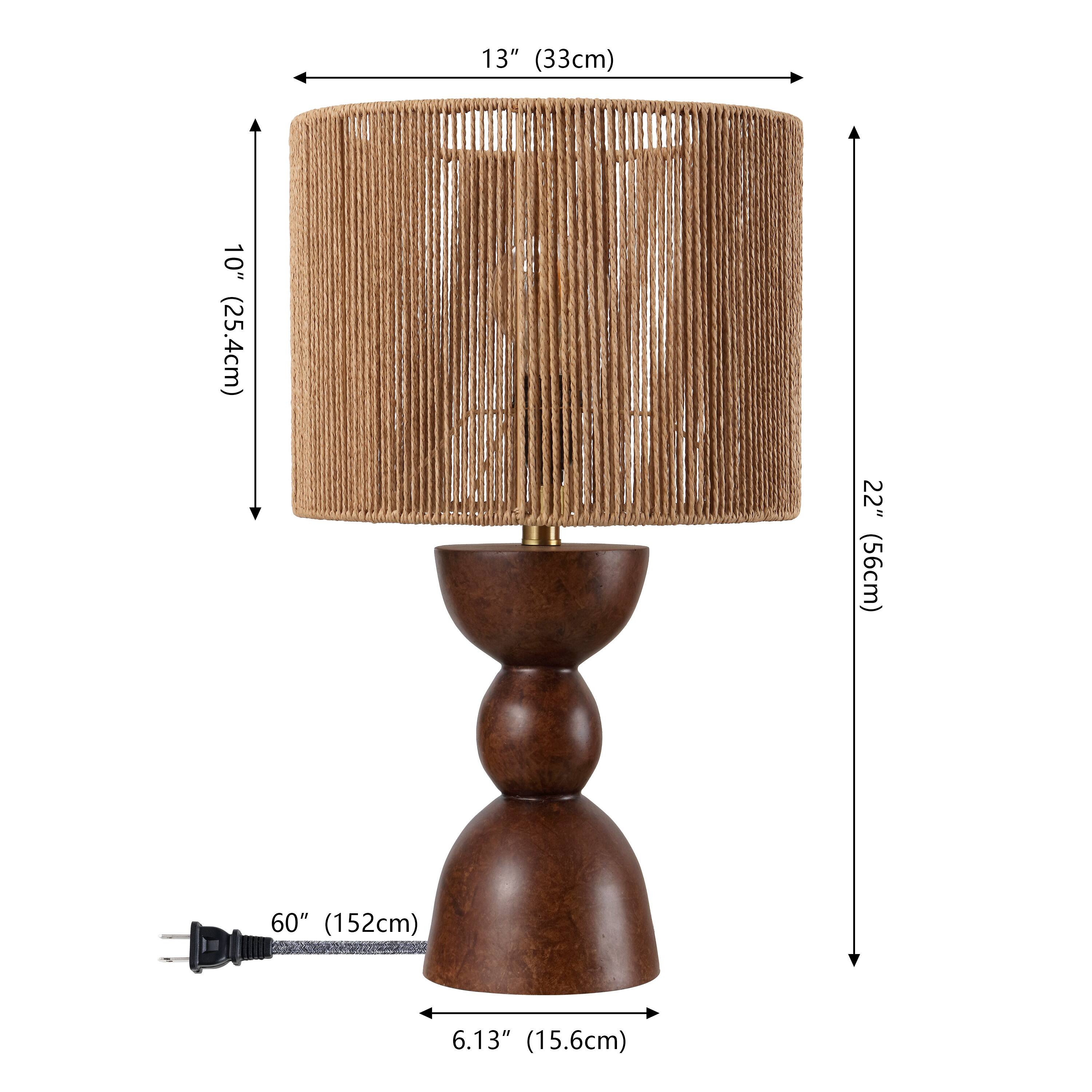 13" (33cm)  
10" (25.4cm)  
22" (56cm)  
60" (152cm)  
6.13" (15.6cm)