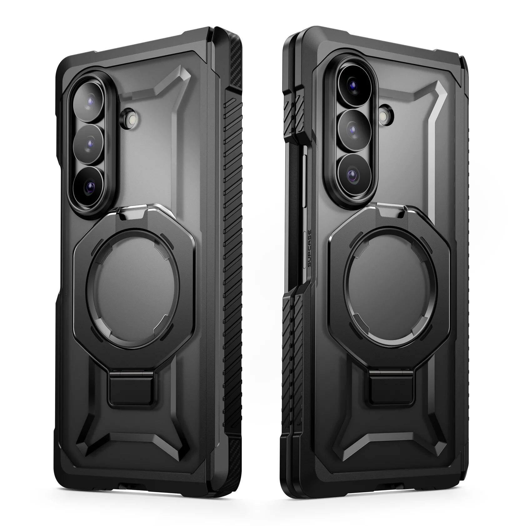 Alt View 4. SUPCASE - UB Grip Rugged MagSafe Case for Samsung Galaxy Z Fold 8 Ultra with Screen Protectors HD & Privacy - Black.