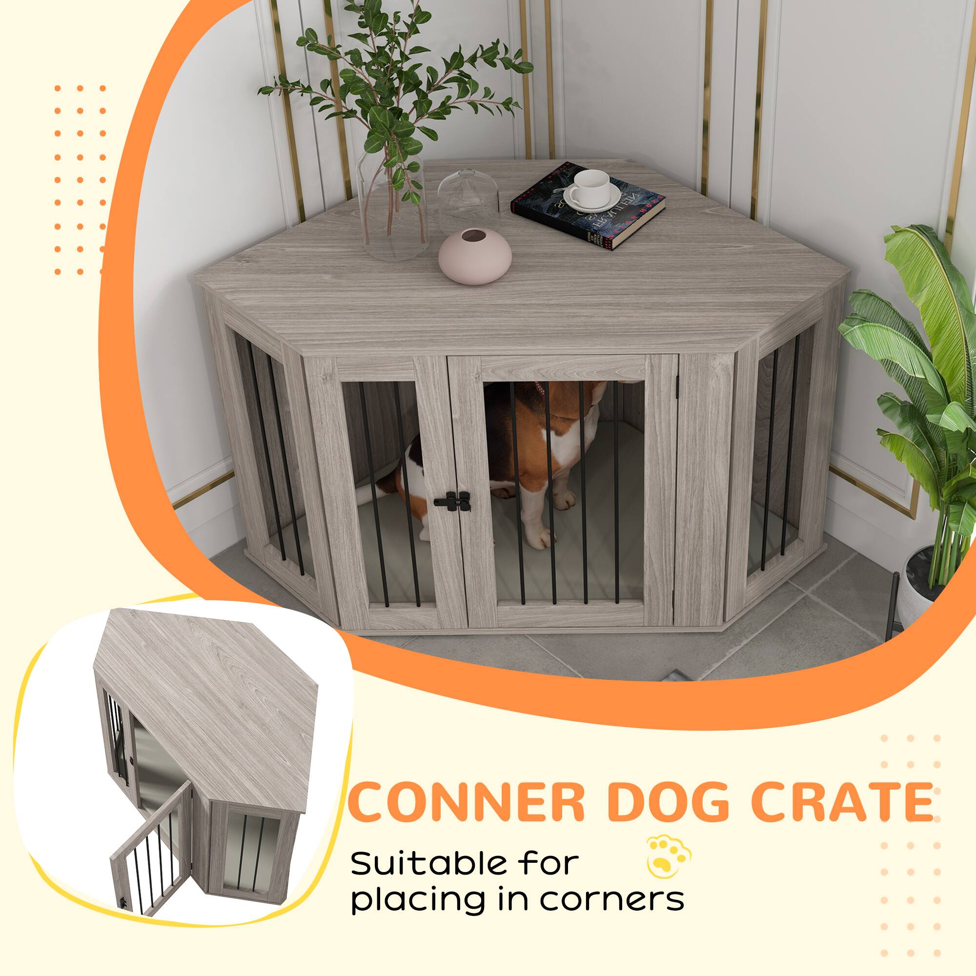 CONNER DOG CRATE  
Suitable for placing in corners