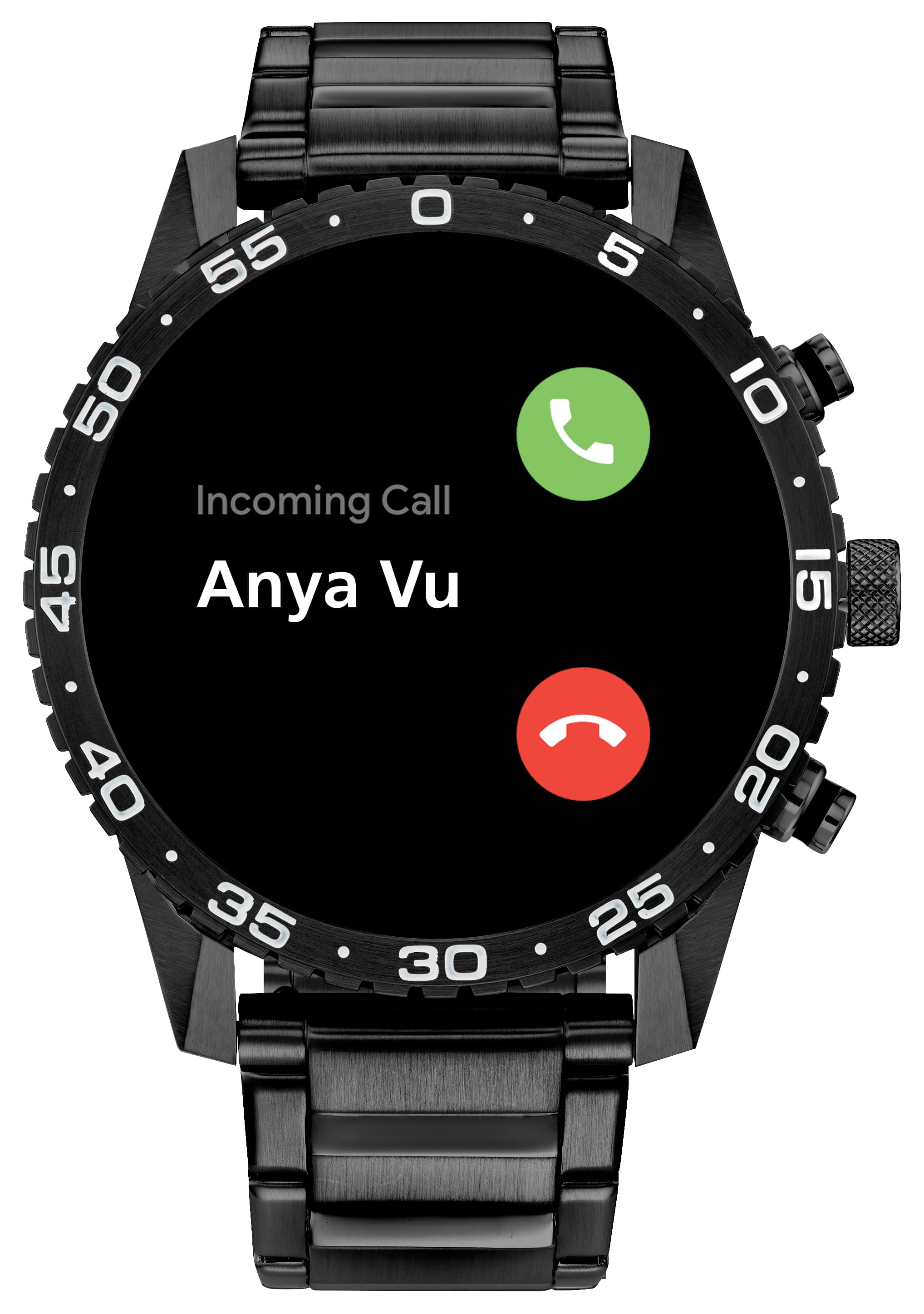 Alt View Zoom 1. Citizen - CZ Smart 45mm Unisex IP Stainless Steel Sport Smartwatch with IP Stainless Steel Bracelet - Black.