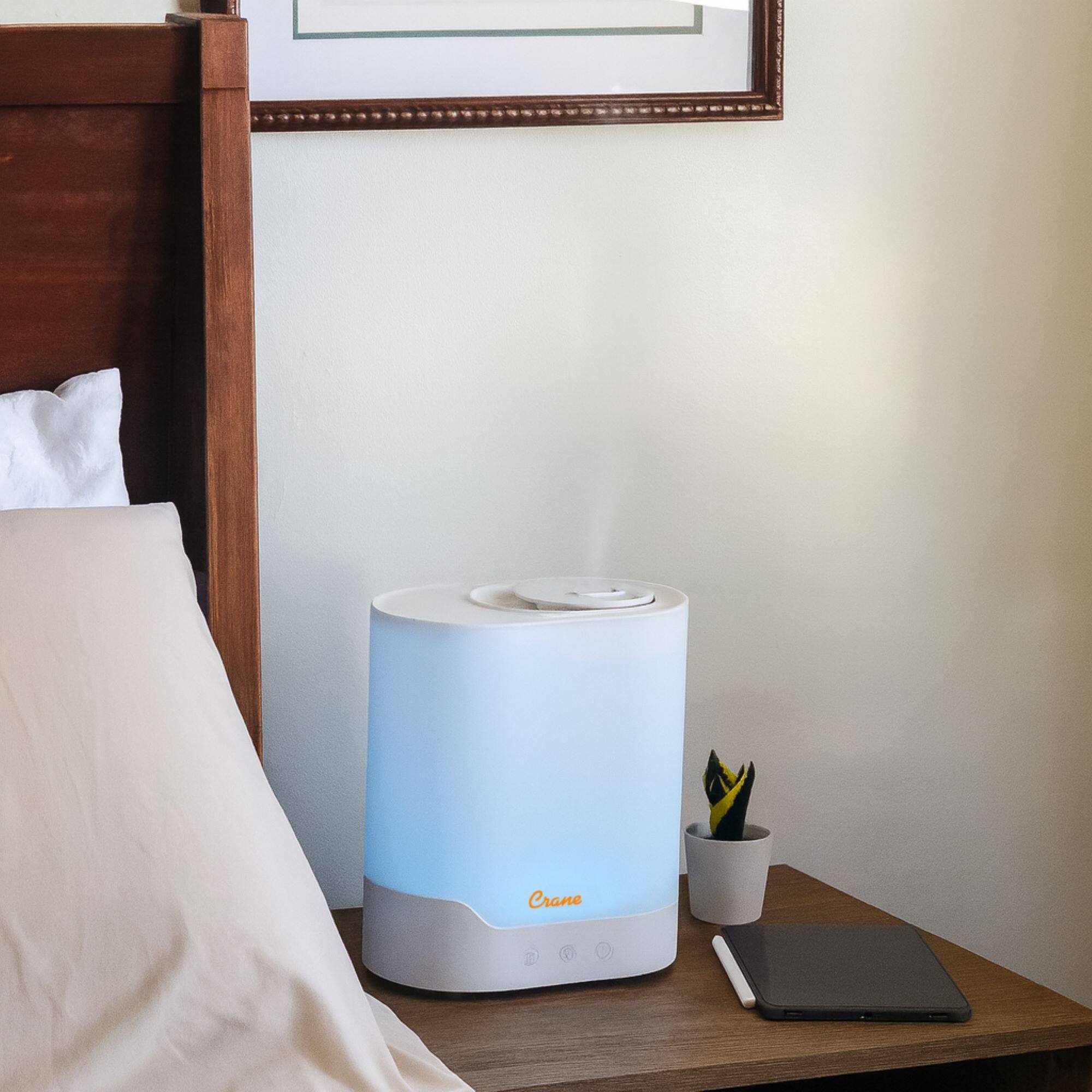 Alt View 5. CRANE - Crane 0.7 Gallon Top Fill Cool Mist Humidifier and Aroma Diffuser.