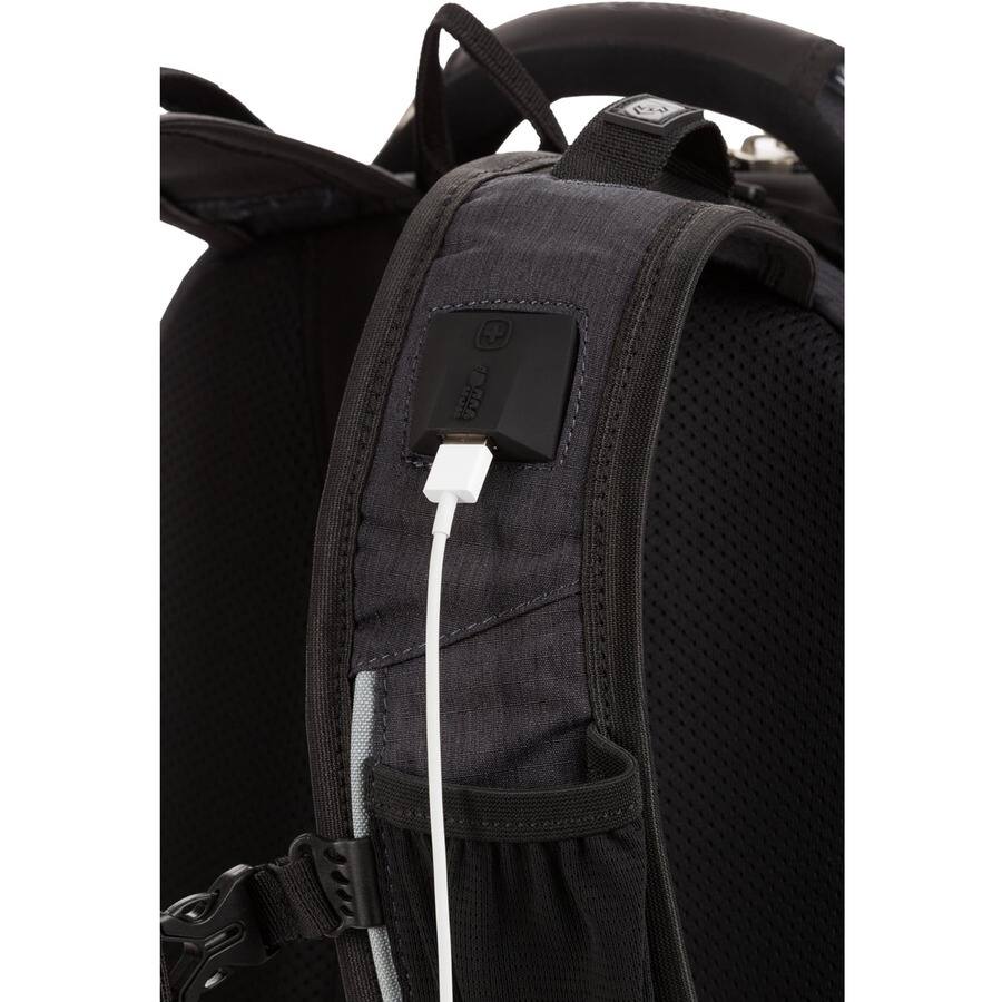 Alt View 3. SwissGear - Swissgear Usb Scansmart Backpck - Fits 15In Laptop W/Tab Pocket Grey - Heather Gray.