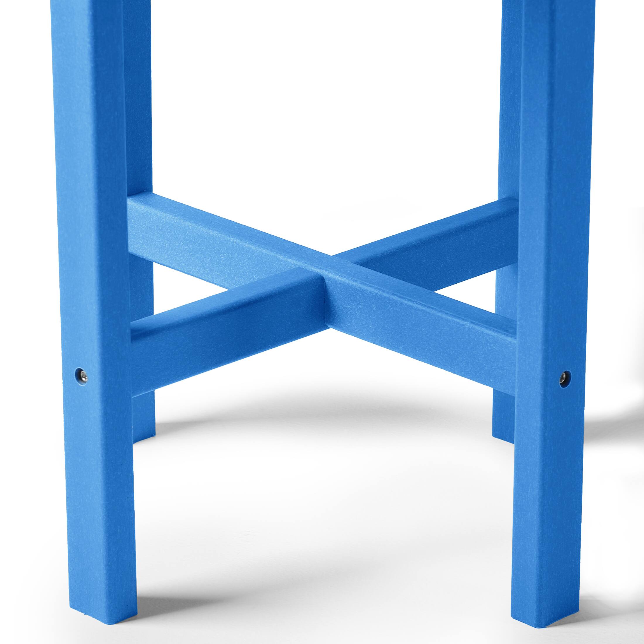 Alt View 5. WestinTrends - WestinTrends Dylan Adirondack Round Outdoor Side Table - Pacific Blue.