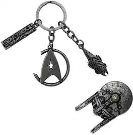 PopMarket - Star Trek II: Wrath Of Khan - CHS Keychain and Pin Set - COLLECTIBLES - Multicolor