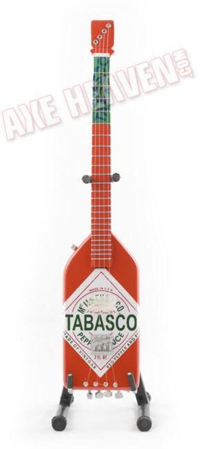 Axe Heaven -Michael Anthony - Michael Anthony Van Halen Tabasco Sauce Mini Bass Guitar Replica - Collectibles