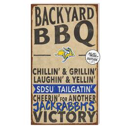 Jardine - South Dakota State Jackrabbits 11'' x 20'' Indoor/Outdoor BBQ Sign - Brown