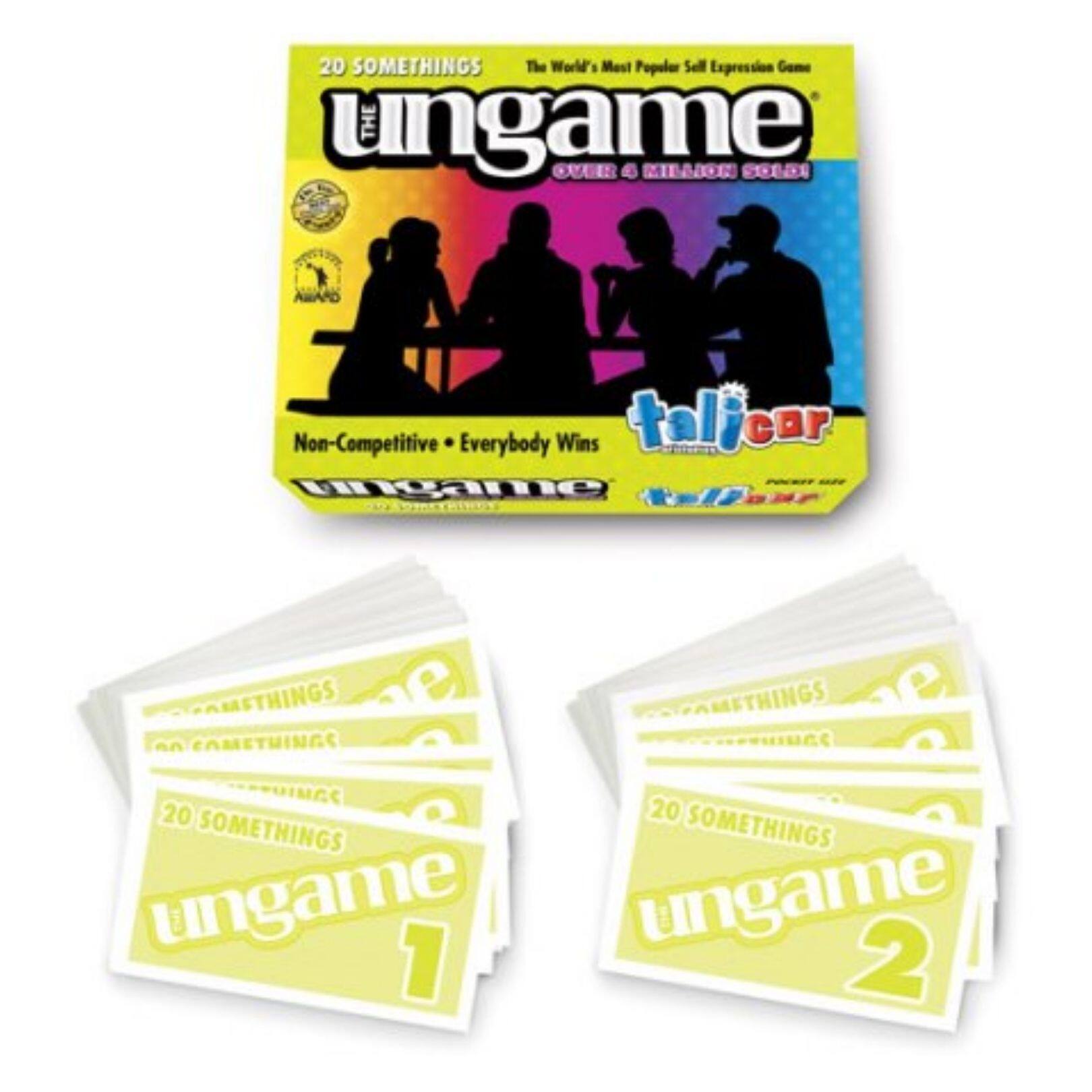 Talicor - POCKET UNGAME 20 Somethings Version Non-Competitive Card Game to Discuss, Share Values & self Express