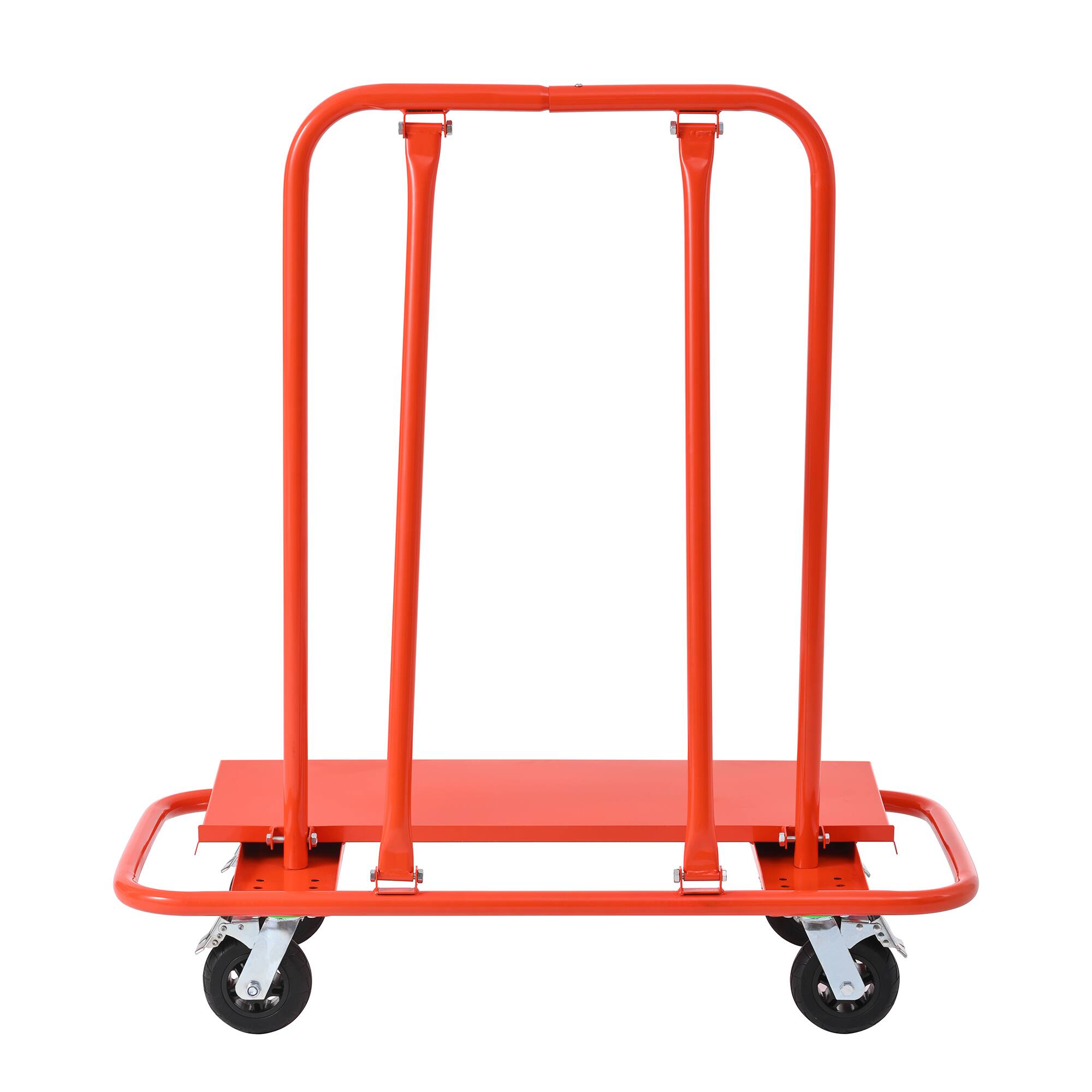 Angle. LOVMOR - 3000-Lb Drywall Sheet Cart and Panel Dolly for Material Handling - Orange.