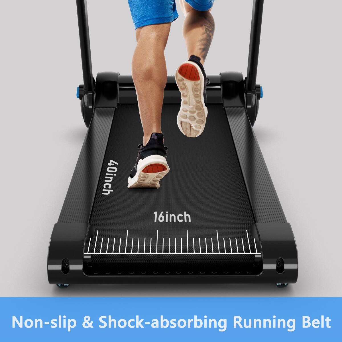 40 inch 16 inch Non-slip & Shock-absorbing Running Belt