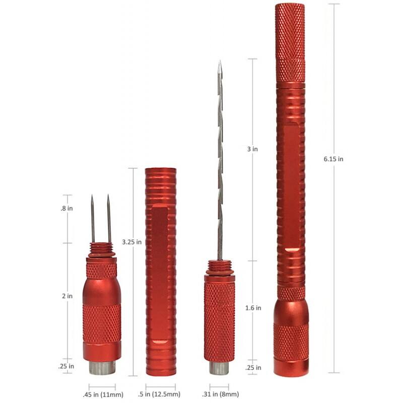 3 in  
6.15 in  
8 in  
3.25 in  
2 in  
1.6 in  
.25 in  
.25 in  
.45 in (11mm)  
5 in (12.5mm)  
.31 in (8mm)