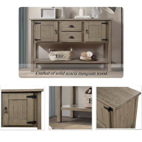 Crafted of solid acacia mangium wood.