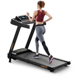 Brick Attic - Treadmill with Incline, Folding Treadmills for Home, 300LBS Portable Incline Walking Pad 2.5HP Low-Noise Running Machine - Black