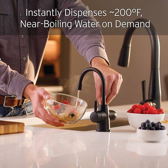 Instantly Dispenses ~200°F, Near-Boiling Water on Demand