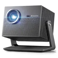 BladeCine - Cube 600 Netflix Projector, 1080P Portable Projector - Grey - Front_Zoom