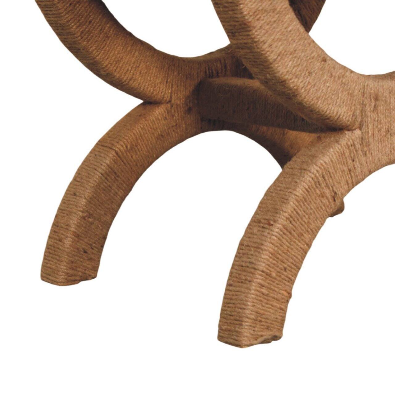 Alt View 5. Artisan Furniture - Artisan Furniture Solid Wood Rattan Arch Bench, Brown - Brown.