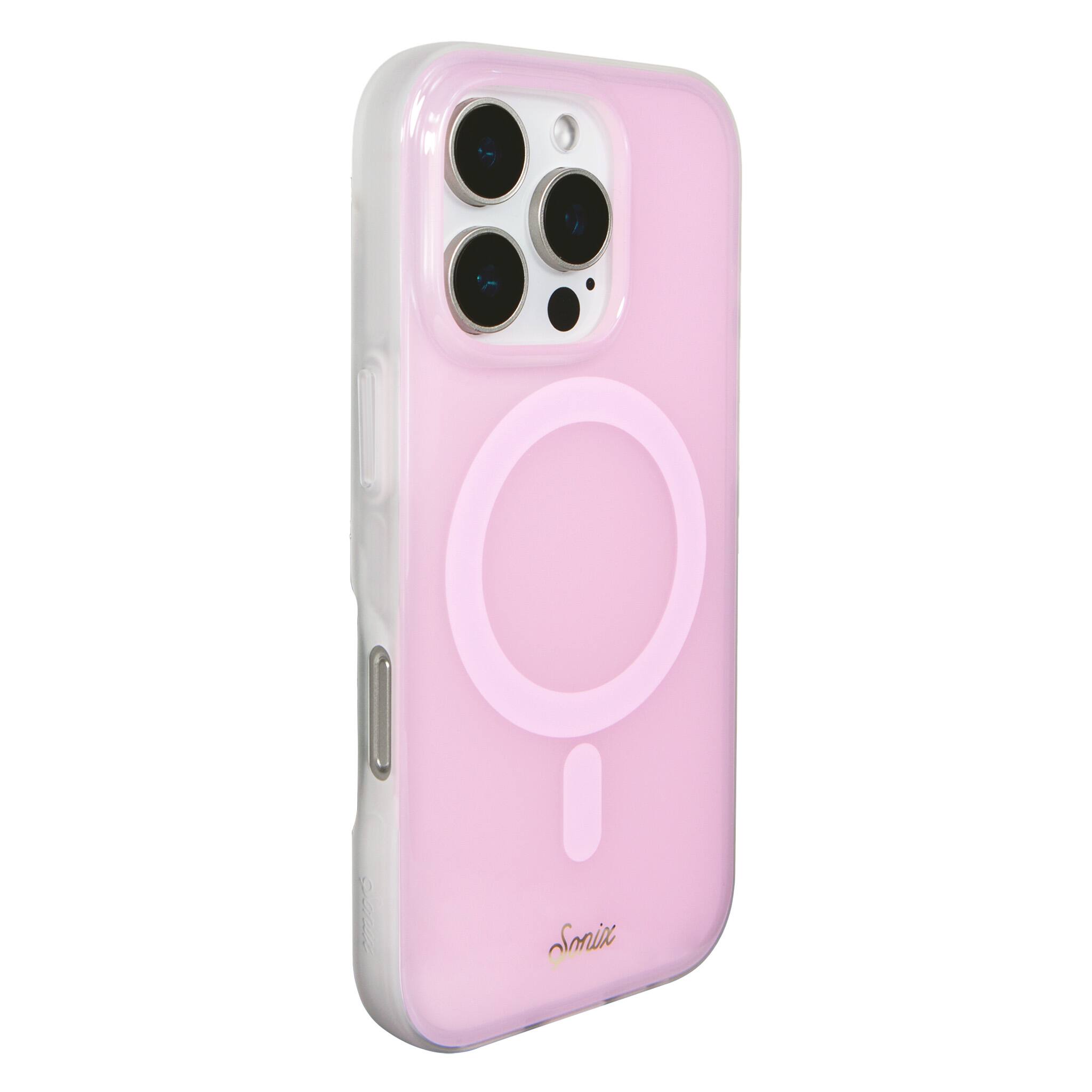 Angle. Sonix - iPhone 16 Pro Case Jelly Pink - Pink.