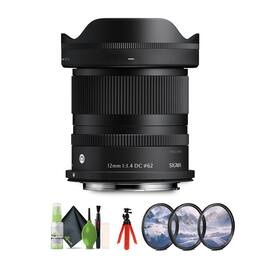 Sigma - 12mm f/1.4 DC Contemporary (Canon RF) Bundle 2 - Black