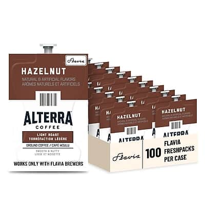 Alterra - Hazelnut Coffee Flavia Freshpacks, Medium Roast, 100/Carton