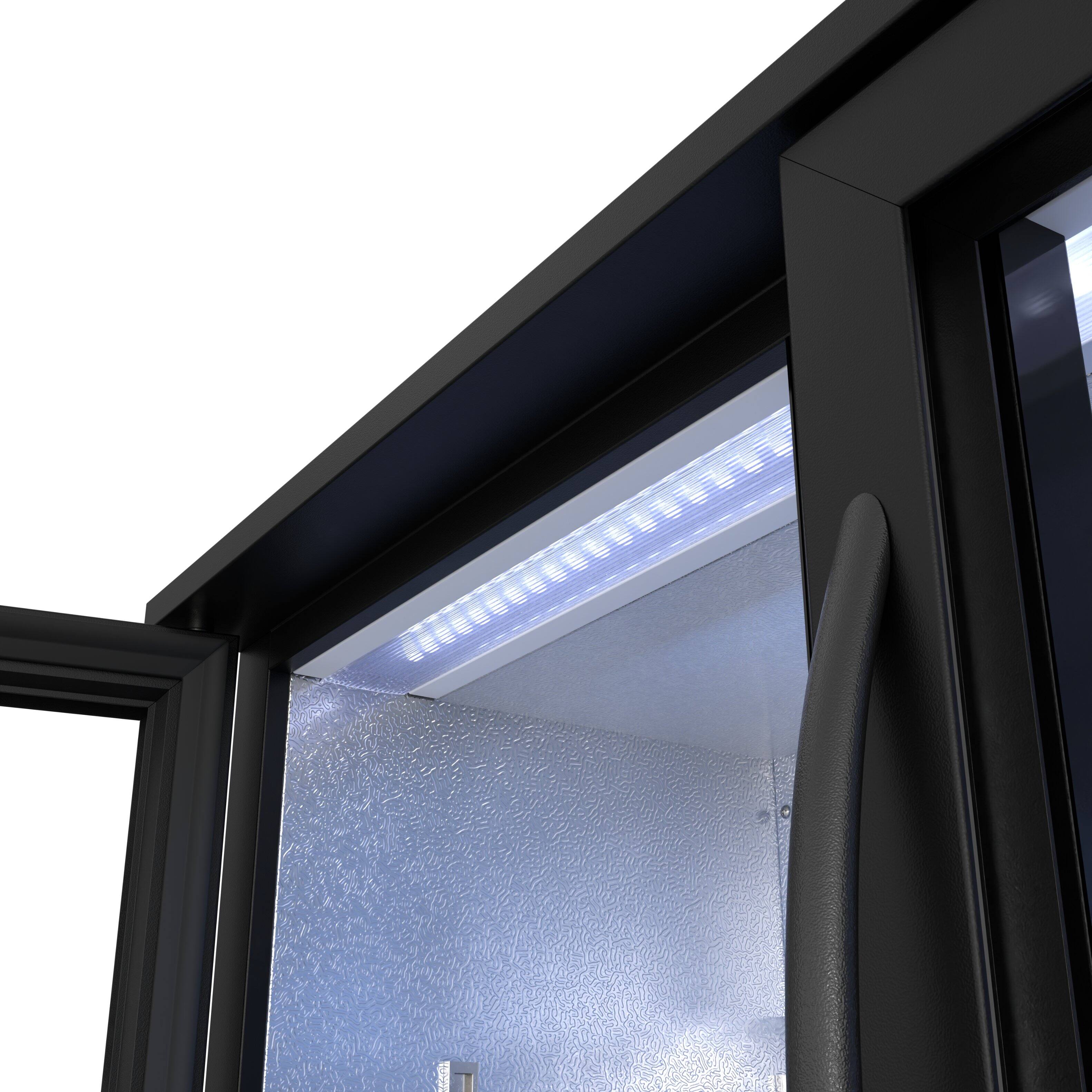 Alt View 6. Koolmore - 35 in. Two-Door Back Bar Refrigerator - 7.4 Cu Ft. BC-2DSW-BK - Black.