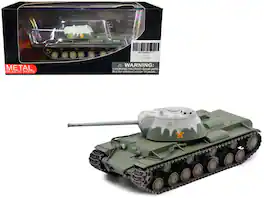 Soviet Kliment Voroshilov KV-3 Heavy Tank 1/72 Diecast Model by Panzerkampf - Winter Camouflage