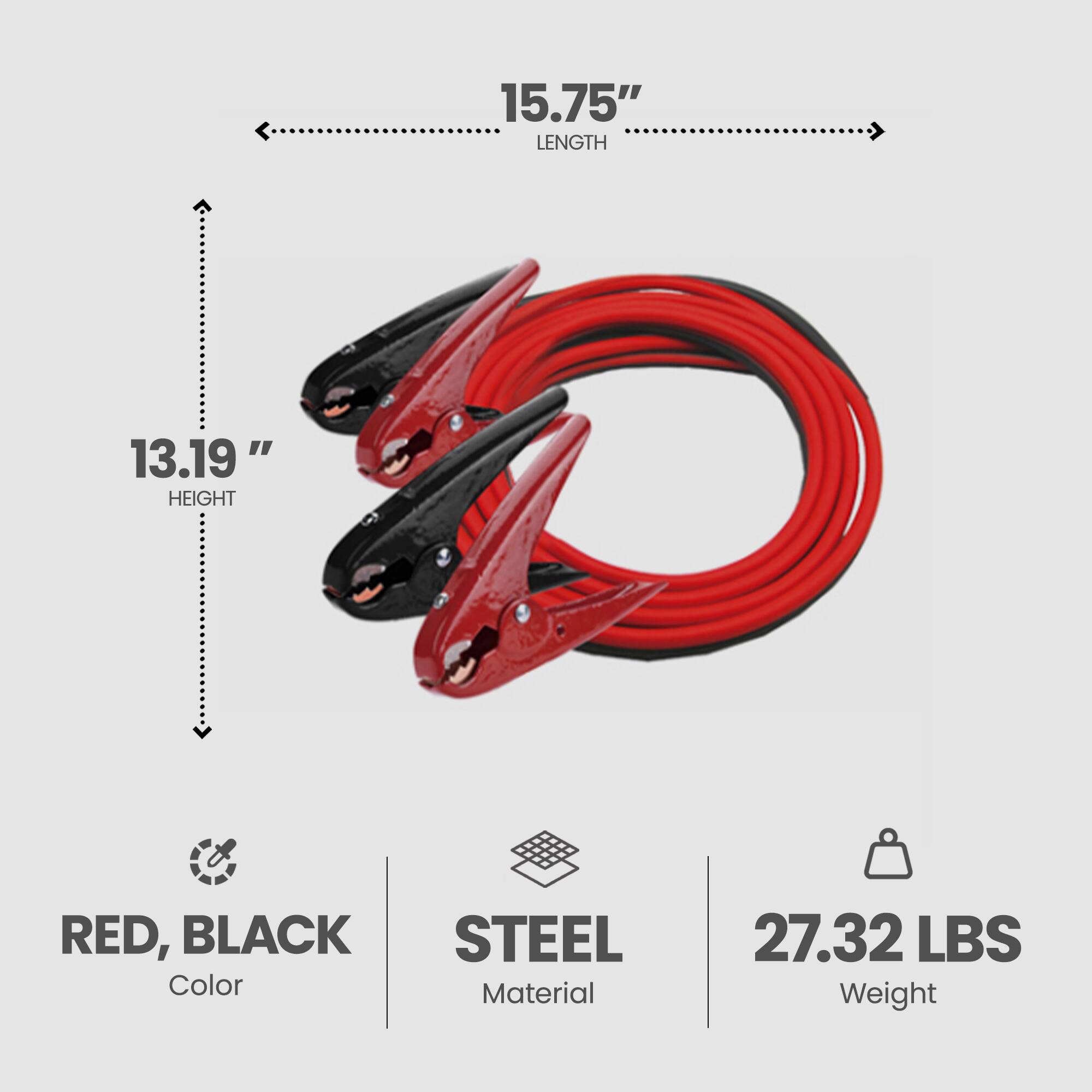 15.75" LENGTH  
13.19" HEIGHT  
RED, BLACK Color  
STEEL Material  
27.32 LBS Weight