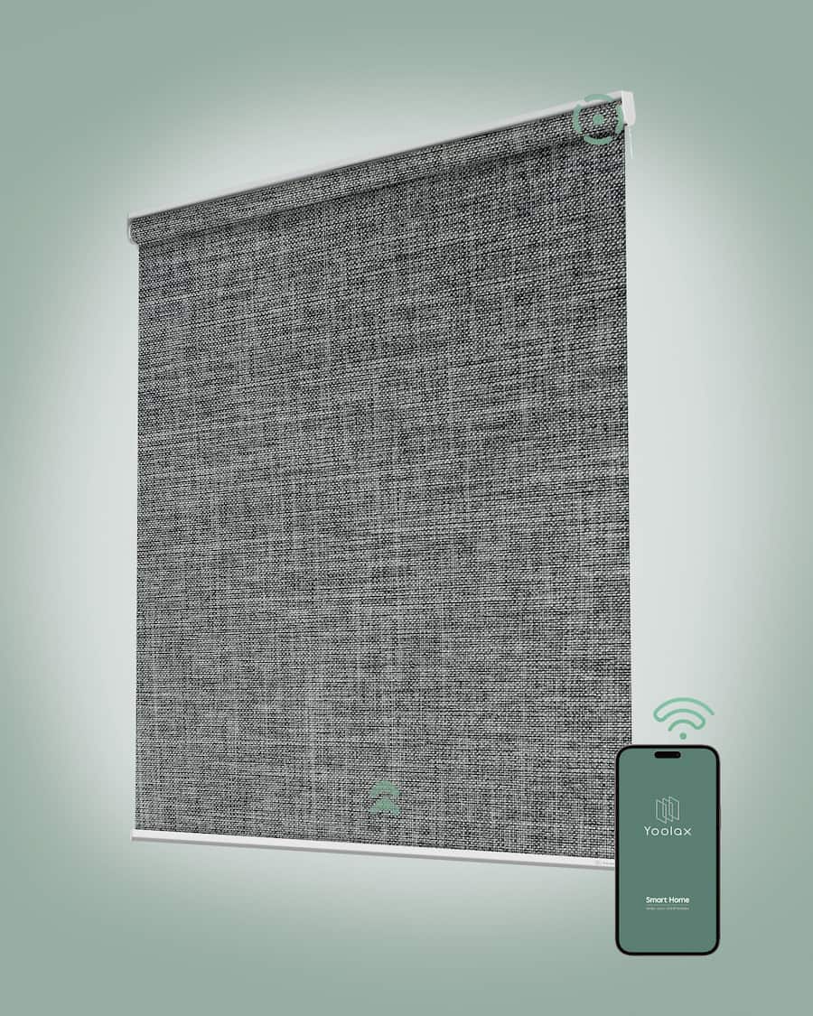 27x72 Yoolax Motorized Blackout Blinds for Windows, Cordless Remote Roller ...