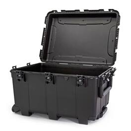 NANUK - 976 Wheeled Waterproof Standard Hard Case, Black - Orange