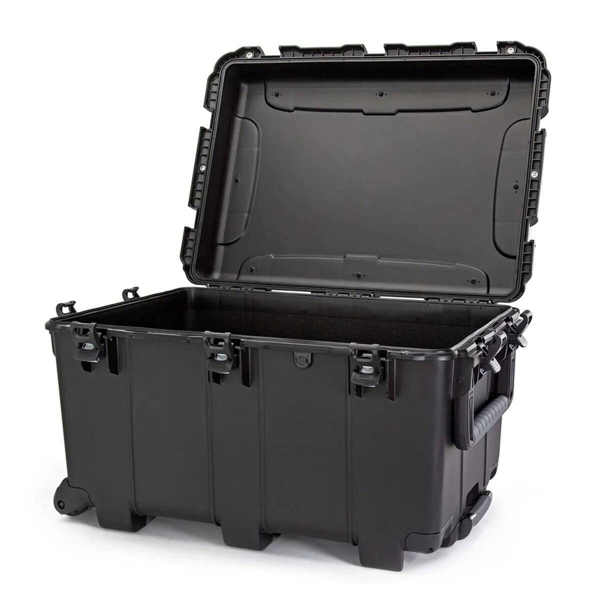 Front. NANUK - Nanuk 976 Wheeled Waterproof Standard Hard Case, Black - Orange.