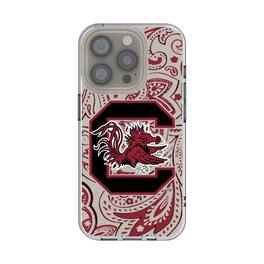 Keyscaper - NCAA - South Carolina Gamecocks iPhone Paisley Design Clear Case - 15 - Multicolor
