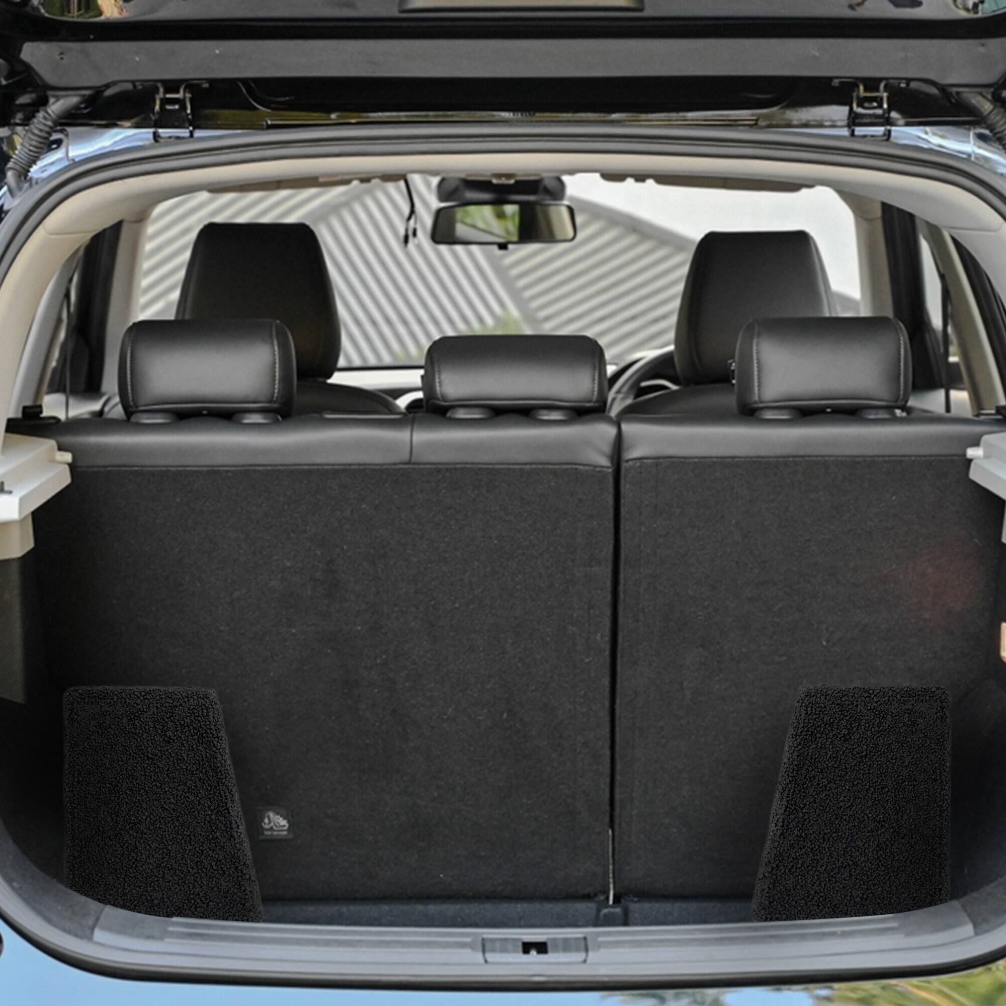 Alt View 3. QPower - Q Power Q-Bomb QTW6X9 6x9" Car Wedge Speaker Boxes with Bedliner Spray, Pair - Black.