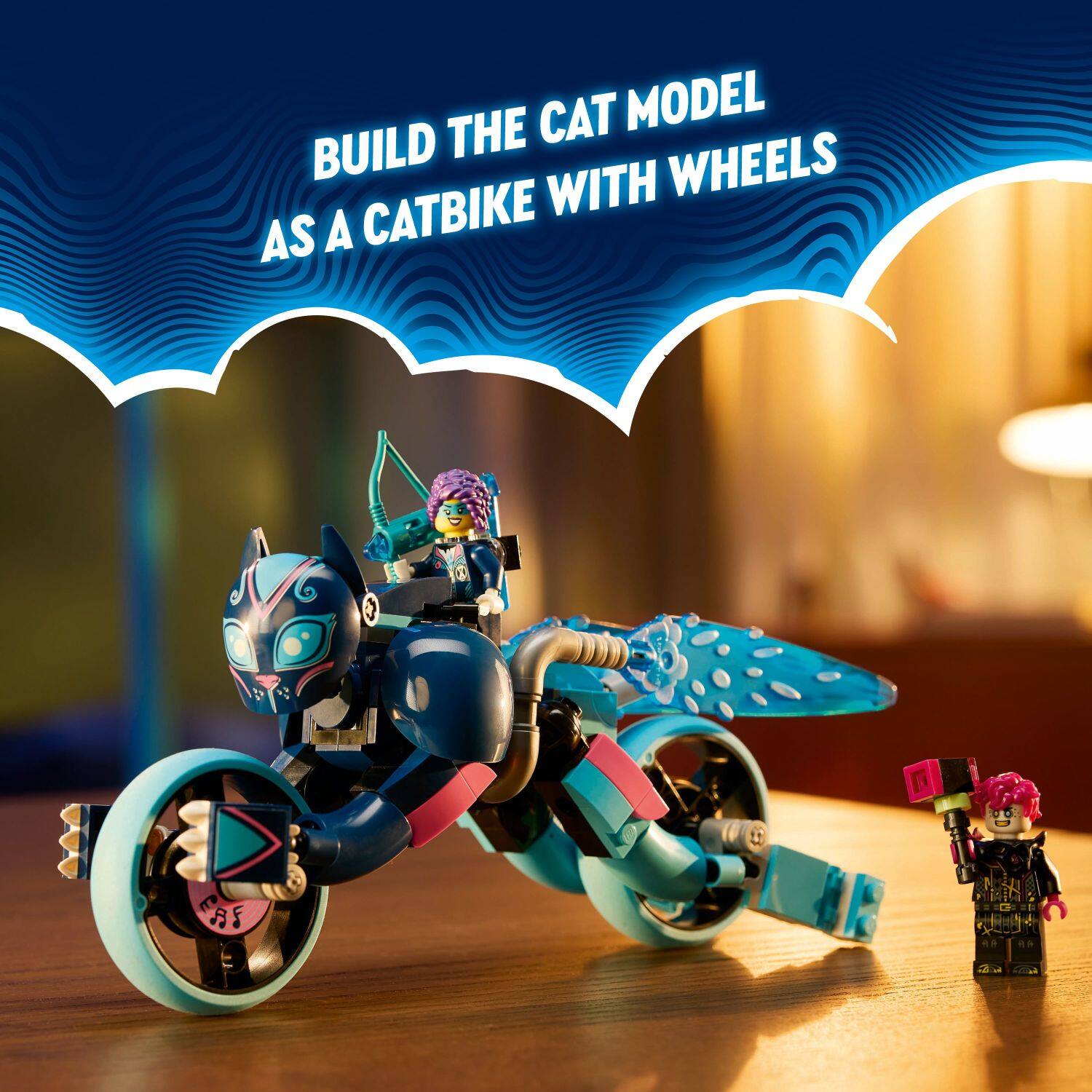 Build the cat model as a catbike with wheels.