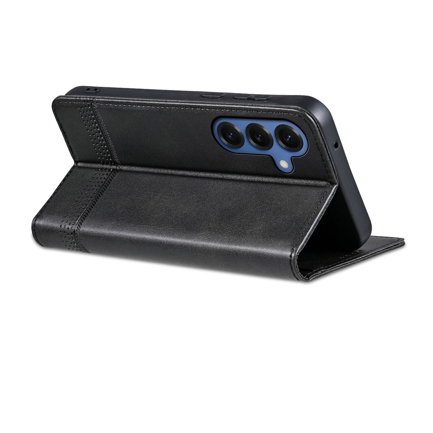 Alt View 1. Dteck - PU Leather Flip Wallet Case for Samsung Galaxy S26,Magnetic Closure Card Slots Kickstand Cover,Shock-Absorbing TPU Cover - Black.