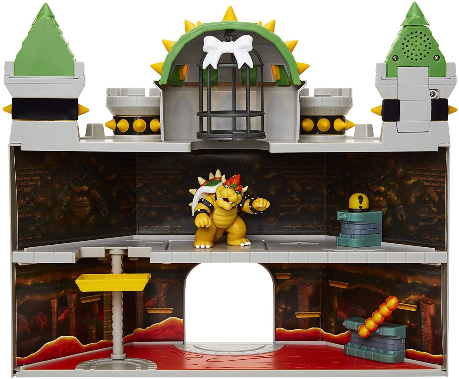 Alt View 10. Nintendo - Super Mario World of Nintendo 2.5 Inch Bowser's Castle Figure Playset - Grey.